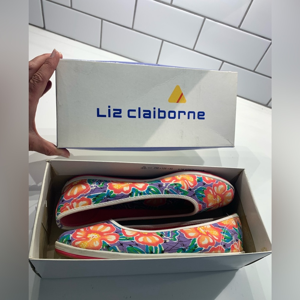 VTG Liz Skimmer floral cotton slip on size 9M in original box